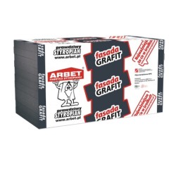 40mm (4cm) Styropian Grafitowy Fasadowy - 1000mm x 500mm (op. 15 szt) - do Izolacji Ścian Zewnętrznych