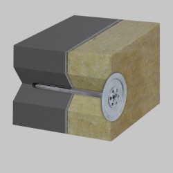 8 x 110mm MLN Łącznik Wbijany, ze Stali Ocynkowanej do Mocowania Wełny Mineralnej w Dociepleniach i Fasadach Wentylowanych - Niepalny (op. 50 szt)