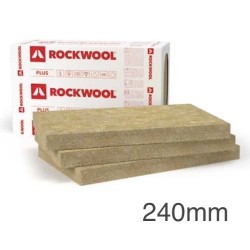 240mm Rockwool Frontrock Plus - Płyta Izolacyjna Ścian Zewnętrznych - 1000mm x 600mm