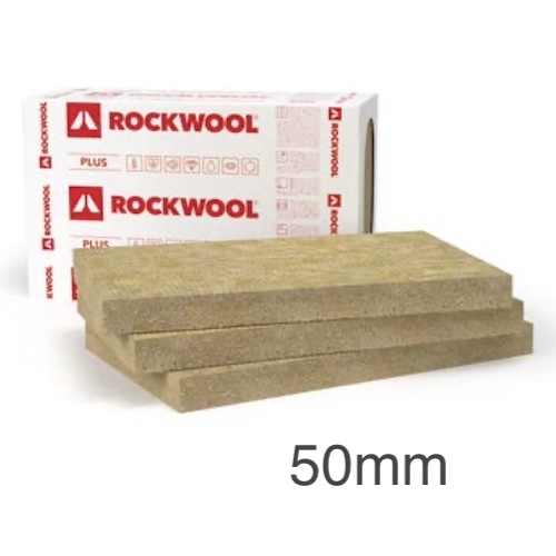 50mm Rockwool Frontrock Plus - Płyta Izolacyjna Ścian Zewnętrznych - 1000mm x 600mm (op. 6 sztuk) 50mm Rockwool Frontrock Plus - Płyta Izolacyjna Ścian Zewnętrznych - 1000mm x 600mm (op. 6 sztuk)
