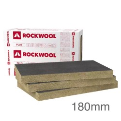 180mm Rockwool Ventirock F Plus - Dwugęstościowa Płyta z Wełny Skalnej do Fasad Wentylowanych - 1000mm x 600mm (op. 3 szt)