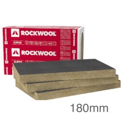 180mm Rockwool Ventirock F Super - Dwugęstościowa Płyta z Wełny Skalnej do Fasad Wentylowanych - 1000mm x 600mm (op. 3 szt)